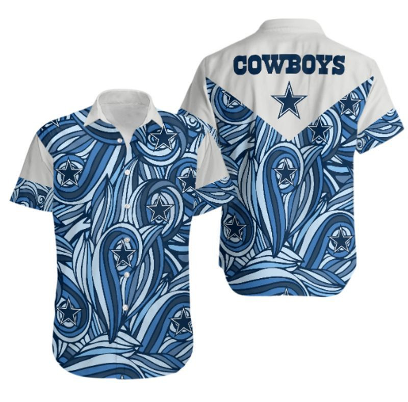 Dallas Cowboys Leaves NFL Football Team Hawaiian Shirt Dallas Cowboys Leaves NFL Football Team Hawaiian Shirt