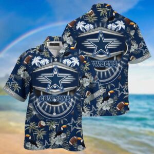 Dallas Cowboys Neon Board NFL Football Team Hawaiian Shirt