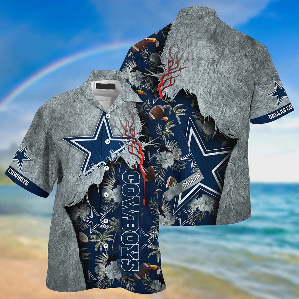 Dallas Cowboys Ocean NFL Football Team Hawaiian Shirt Dallas Cowboys Ocean NFL Football Team Hawaiian Shirt