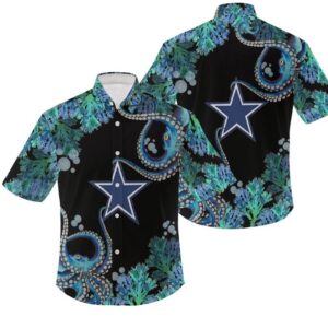 Dallas Cowboys Octopus NFL Football Team Hawaiian Shirt