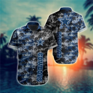 Dallas Cowboys Palm Tree NFL Football Team Hawaiian Shirt