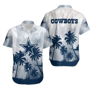 Dallas Cowboys Palm Tree V2 NFL Football Team Hawaiian Shirt