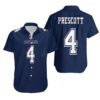 Dallas Cowboys Prescott 4 NFL Football Team Hawaiian Shirt