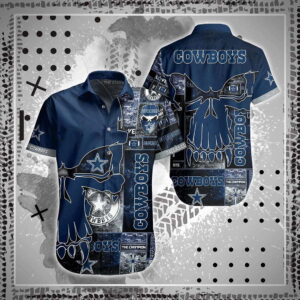 Dallas Cowboys Skull The Champion NFL Football Team Hawaiian Shirt