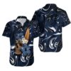 Dallas Cowboys Skull and Flower NFL Football Team Hawaiian Shirt