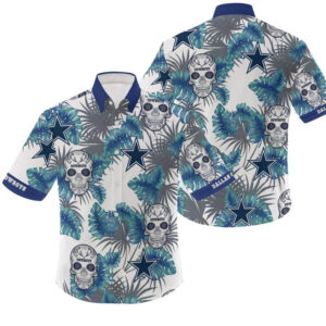 Dallas Cowboys Skulls Inside Forest NFL Football Team Hawaiian Shirt