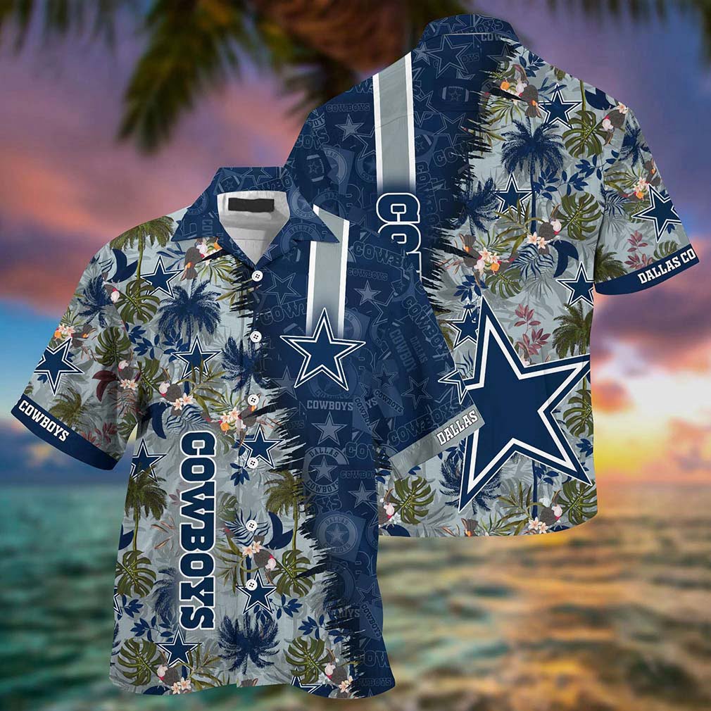 Dallas Cowboys Tropical NFL Football Team Hawaiian Shirt Dallas Cowboys Tropical NFL Football Team Hawaiian Shirt