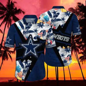 Dallas Cowboys Tropical V3 NFL Football Team Hawaiian Shirt