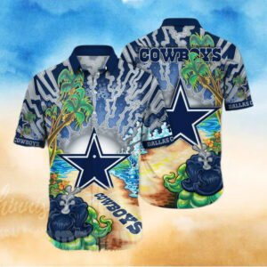 Dallas Cowboys Tropical V4 NFL Football Team Hawaiian Shirt