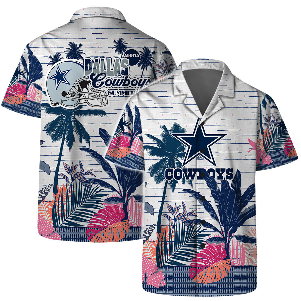 Dallas Cowboys Tropical V5 NFL Football Team Hawaiian Shirt Dallas Cowboys Tropical V5 NFL Football Team Hawaiian Shirt