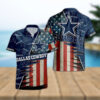 Dallas Cowboys US Flag NFL Football Team Hawaiian Shirt