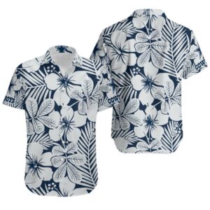 Dallas Cowboys White Flora NFL Football Team Hawaiian Shirt