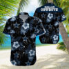 Dallas Cowboys White Flower NFL Football Team Hawaiian Shirt