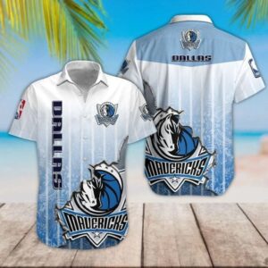 Dallas Mavericks Classic Fade Hawaiian Shirt