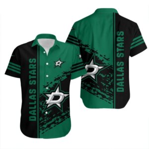 Dallas Stars Dynamic Stripe Hawaiian Shirt