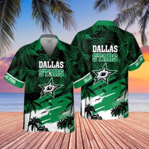 Dallas Stars Ocean Breeze Hawaiian Shirt