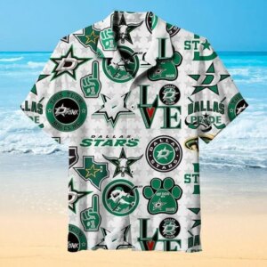 Dallas Stars Pride Collage Hawaiian Shirt