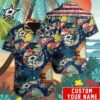 Dallas Stars Retro Beach Personalized Name Number Hawaiian Shirt