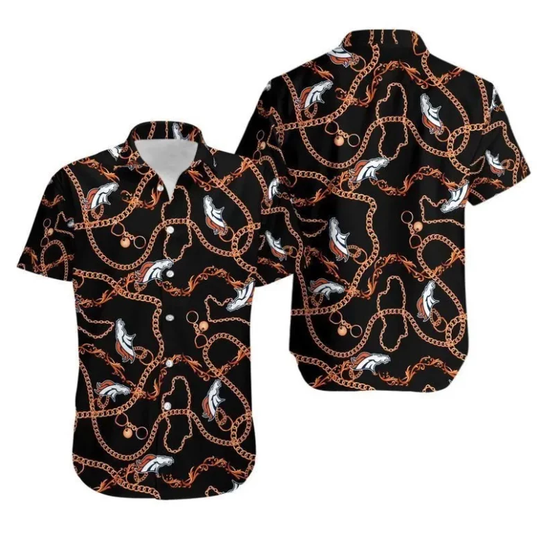 Denver Broncos Chain Reaction Hawaiian Shirt Denver Broncos Chain Reaction Hawaiian Shirt