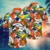 Denver Broncos Colorful Flowers NFL Football Team Hawaiian Shirt
