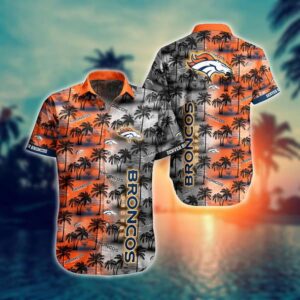 Denver Broncos Day and Night NFL Football Team Hawaiian Shirt