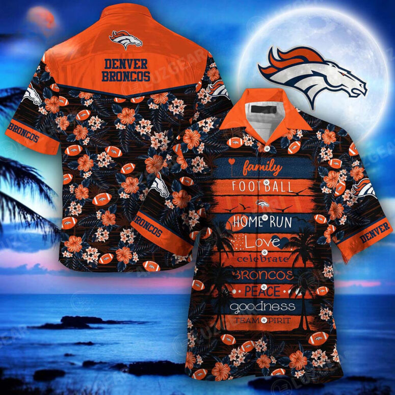 Denver Broncos Family Spirit Hawaiian Shirt Denver Broncos Family Spirit Hawaiian Shirt