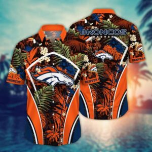 Denver Broncos Greenery NFL Football Team Hawaiian Shirt