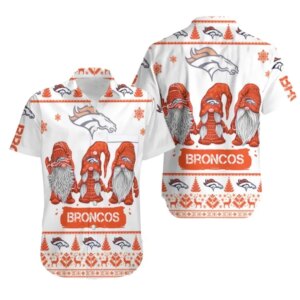 Denver Broncos Holiday Gnome Cheer Hawaiian Shirt