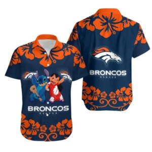 Denver Broncos Lilo Stitch Hawaiian Shirt