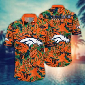 Denver Broncos Tropical NFL Football Team Hawaiian Shirt