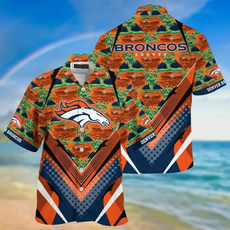Denver Broncos Tropical Vibe Hawaiian Shirt Denver Broncos Tropical Vibe Hawaiian Shirt