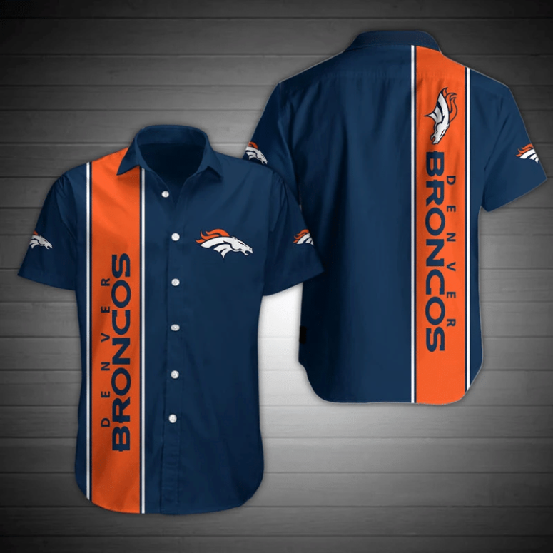 Denver Broncos Vertical Pride Hawaiian Shirt Denver Broncos Vertical Pride Hawaiian Shirt