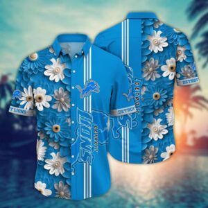 Detroit Lions Balmy Time NFL Football Team Hawaiian Shirt