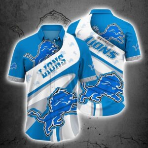 Detroit Lions Basic V2 NFL Football Team Hawaiian Shirt