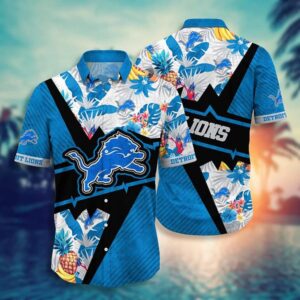 Detroit Lions Beach Days NFL Football Team Hawaiian Shirt
