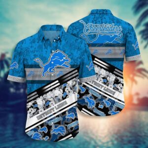 Detroit Lions Cheerleaders NFL Football Team Hawaiian Shirt