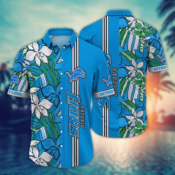 Detroit Lions Plants NFL Football Team Hawaiian Shirt Detroit Lions Plants NFL Football Team Hawaiian Shirt