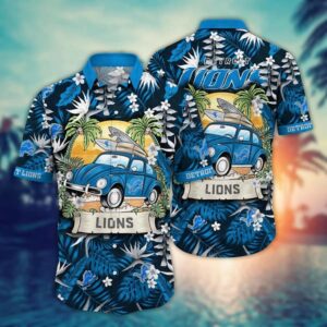 Detroit Lions Vacation NFL Football Team Hawaiian Shirt