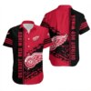 Detroit Red Wings Bold Stripe Hawaiian Shirt