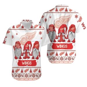 Detroit Red Wings Holiday Gnomes Hawaiian Shirt