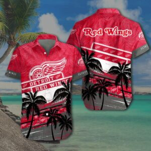 Detroit Red Wings Palm Beach Vibes Hawaiian Shirt