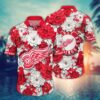 Detroit Red Wings Rose Elegance Hawaiian Shirt