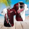 Detroit Red Wings Split Gradient Hawaiian Shirt