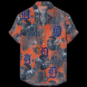 Detroit Tigers Father's Day For Dad Grandpa Hawaiian Shirt