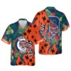Detroit Tigers Sunset Palms Hawaiian Shirt