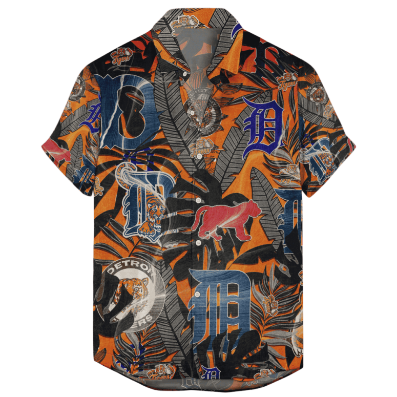 Detroit Tigers Tropical Vibes Hawaiian Shirt Detroit Tigers Tropical Vibes Hawaiian Shirt