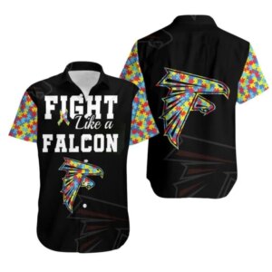Fight Like A Atlanta Falcons Autism Support Hawaiian Shirt