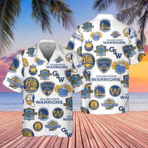 Golden State Warriors Iconic Bay Hawaiian Shirt