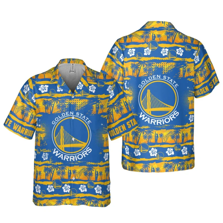 Golden State Warriors Island Breeze Hawaiian Shirt Golden State Warriors Island Breeze Hawaiian Shirt