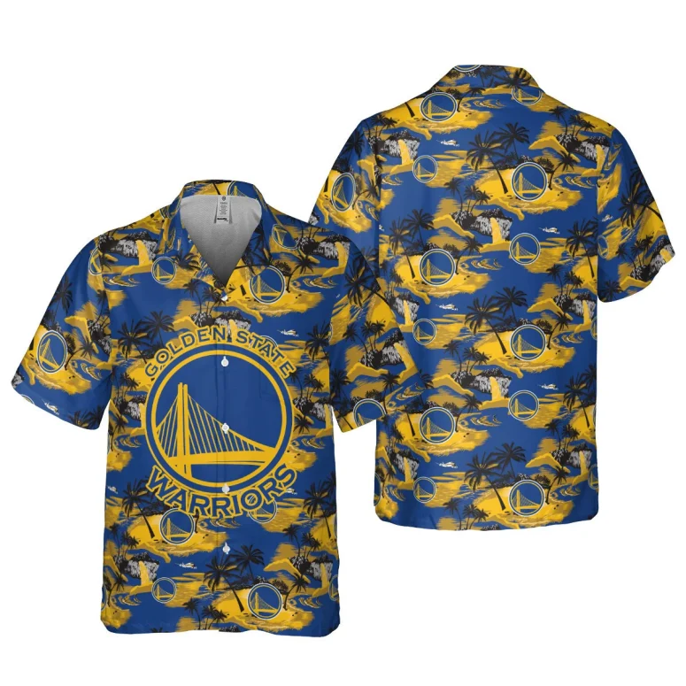 Golden State Warriors Tropical Vibes Hawaiian Shirt Golden State Warriors Tropical Vibes Hawaiian Shirt